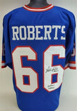 William Roberts Signed Giants Jersey Inscribed "SBXXI" and "SBXXV" (JSA COA) O.G