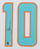 Tyreek Hill Signed Miami Dolphins 35"x43" Framed Jersey (Beckett) All Pro W.R.