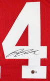 Ricky Pearsall Authentic Signed Red Pro Style Jersey Autographed BAS Witnessed