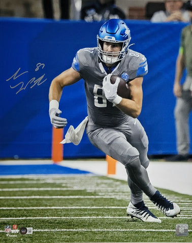 Sam LaPorta Signed Lions 2023 Alternate Uniform 16x20 Photo Beckett Witnessed