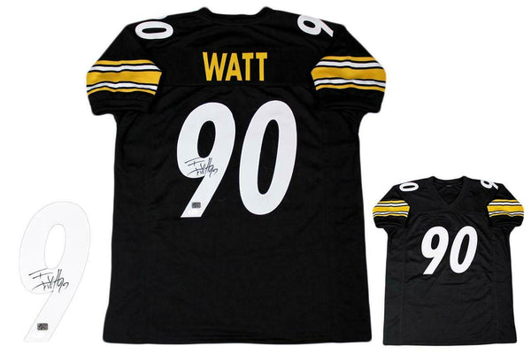 TJ Watt Autographed SIGNED Jersey - Black - Beckett