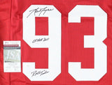 Marty Lyons Signed Alabama Crimson Tide "CFHOF 2011" & "Roll Tide"(JSA COA) Jets