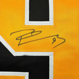 Framed Autographed/Signed Pascal Dupuis 35x39 Pittsburgh Black Jersey JSA COA