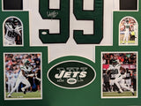 FRAMED NEW YORK JETS WILL MCDONALD IV AUTOGRAPHED SIGNED JERSEY JSA COA