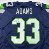 Autographed/Signed Jamal Adams Seattle Navy Blue Football Jersey JSA COA