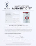 2012 Canadiens Jersey Team-Signed by 16 Carey Price, Budaj, Weber, + Beckett LOA