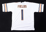 Justin Fields Signed Chicago Bears Jersey (Beckett) Ex Ohio State Buckeyes QB