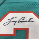 Autographed/Signed Larry Csonka Miami Teal Football Jersey JSA COA