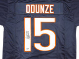 CHICAGO BEARS ROME ODUNZE AUTOGRAPHED BLUE JERSEY BECKETT BAS WITNESS 233882