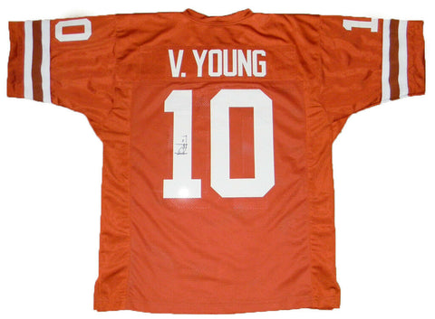 VINCE YOUNG AUTOGRAPHED SIGNED TEXAS LONGHORNS #10 JERSEY TRISTAR