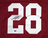 Adrian Peterson Autographed Maroon College Style Jersey-Beckett W Hologram*Black