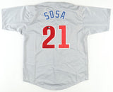 Sammy Sosa Signed Chicago Cubs Jersey (Beckett) 1998 Home Run Race w/ McGwire