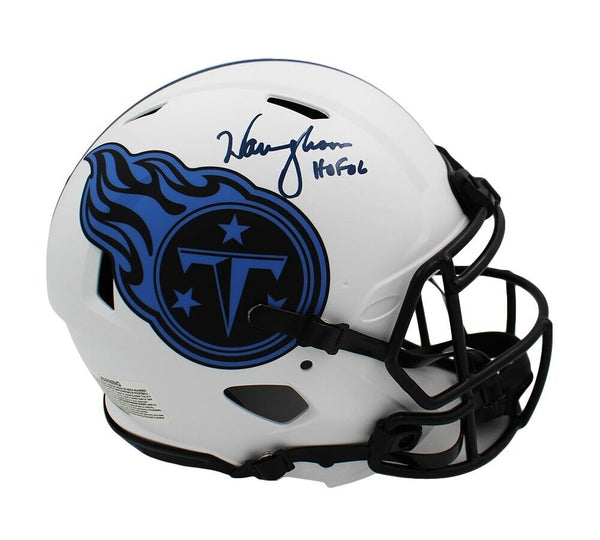 Warren Moon Signed Tennessee Titans Speed Authentic Lunar NFL Helmet - HOF 06