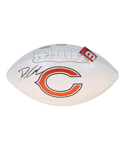 D'Andre Swift Signed Chicago Bears Logo Football (JSA QR Code card & PIA Holo)