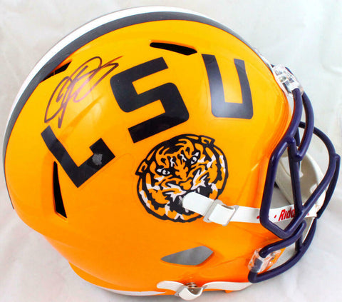 Odell Beckham Signed LSU Tigers F/S Speed Helmet-Beckett W Hologram *Black