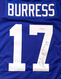 PLAXICO BURRESS SIGNED AUTOGRAPHED CUSTOM PRO STYLE JERSEY PSA COA #9A19110