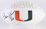 Bernie Kosar Signed Miami Hurricanes Logo Football (Radtke) Cleveland Browns Q.B