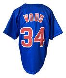 Kerry Wood Chicago Signed Blue Baseball Jersey Sports Integrity