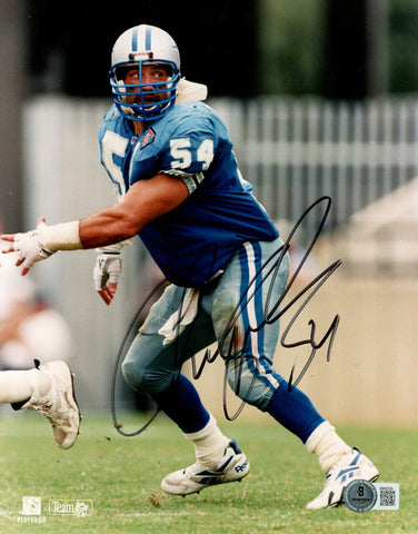 Chris Spielman Autographed/Signed Detroit Lions 8x10 Photo Beckett 47714