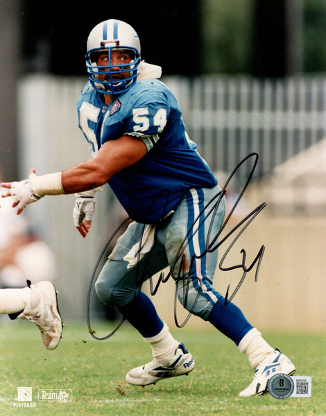 Chris Spielman Autographed/Signed Detroit Lions 8x10 Photo Beckett 47714