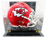 Chiefs Travis Kelce Signed Full Size Speed Proline Helmet W/ Case BAS Witnessed