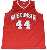 FRANK KAMINSKY AUTOGRAPHED SIGNED WISCONSIN BADGERS #44 BASKETBALL JERSEY JSA