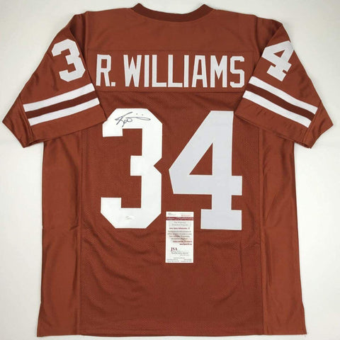 Autographed/Signed Ricky Williams Texas Orange College Football Jersey JSA COA