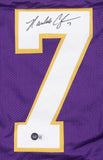 Randall Cunningham Signed Minnesota Vikings Jersey (Beckett) 4xPro Bowl Q.B