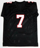 Michael Vick Autographed Black Pro Style Jersey - JSA W Auth *7