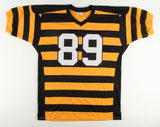 Jerricho Cotchery Signed Steelers Throwback Jersey (Gridiron Legends COA) W.R.