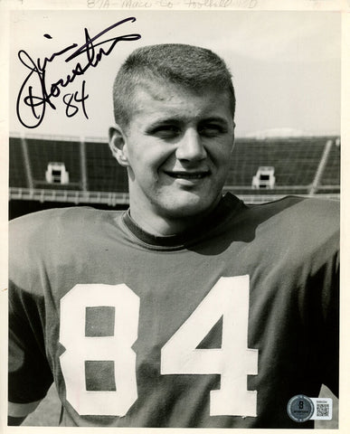 Jim Houston Autographed Cleveland Browns 8x10 Photo Beckett 45513