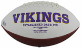 Vikings Jared Allen Authentic Signed White Panel Logo Football w/ Case BAS Wit