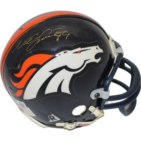 Neil Smith Autographed Denver Broncos VSR4 Replica Mini Helmet BAS 44176