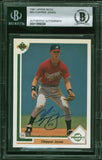 Braves Chipper Jones Authentic Signed 1991 Upper Deck #55 RC Card BAS Slabbed