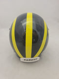 JJ MCCARTHY SIGNED MICHIGAN WOLVERINES SCHUTT MINI HELMET BECKETT COA