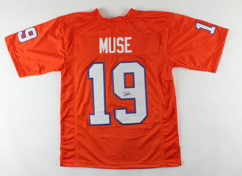 Tanner Muse Signed Clemson Tigers Jersey (JSA COA) Las Vegas Raiders Linebacker