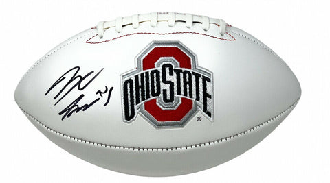 Jaxon Smith-Njigba Signed Ohio State Buckeyes Logo Football (Beckett) Receiver