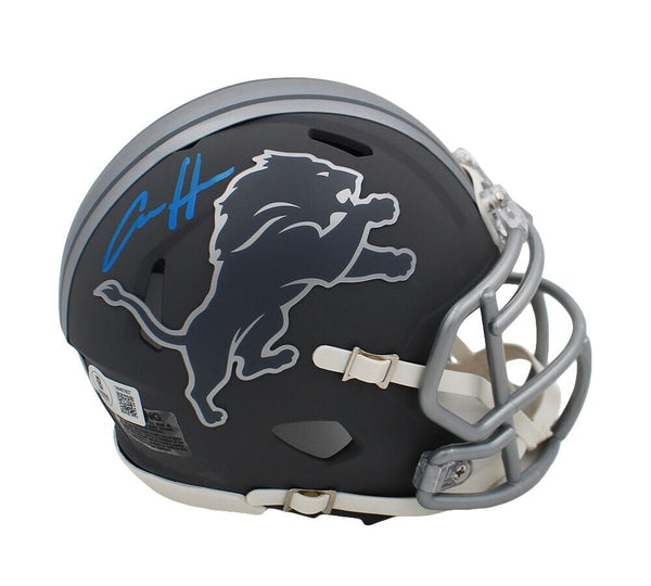 Aidan Hutchinson Signed Detroit Lions Speed Slate NFL Mini Helmet