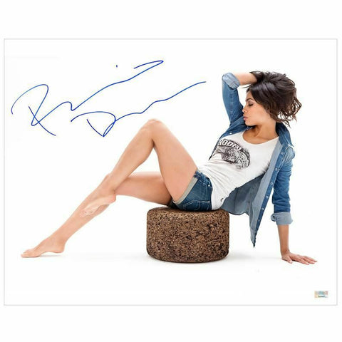 Rosario Dawson Autographed Denim 16x20 Studio Photo