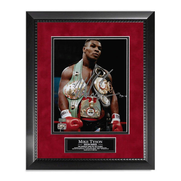 Mike Tyson Signed Autographed Photograph Framed to 11x14 NEP