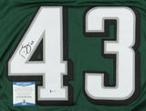 Darren Sproles Signed Philadelphia Eagles Jersey (Beckett COA) Super Bowl Champ