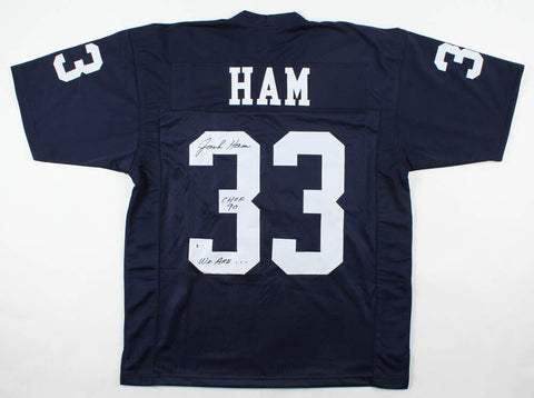 Jack Ham Signed Penn State Jersey Inscribed "CHOF 90" & "We ARE.." (Beckett COA)