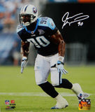 Jevon Kearse Signed Tennessee Titans 8x10 Running PF Photo- Beckett Auth *White