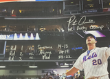 Pete Alonso Autographed Mets Multi-Inscribed Framed 16" x 20" Photo Fanatics LE