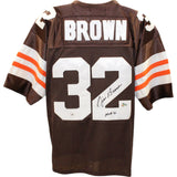 Jim Brown Signed Browns Players Of The Century 50 Jersey HOF BAS 48477