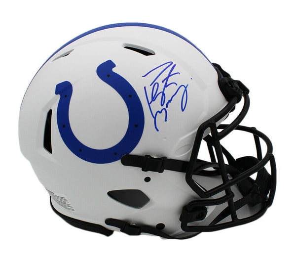 Peyton Manning Signed Indianapolis Colts Speed Authentic Lunar NFL Helmet