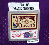 Magic Johnson Signed Lakers Purple Mitchell & Ness HWC Swingman Jsy-BeckettWHolo