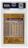 Paul Krause Signed Vikings 1979 Topps Football Card #489 - (PSA/DNA Slabbed)