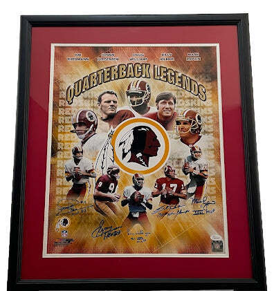 QB Legends Washington Commanders Autographed 16"x20" Framed Photo