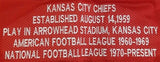 Will Shields & Curley Culp Signed Kansas City Chiefs NFL Hall Of Fame Jersey PSA